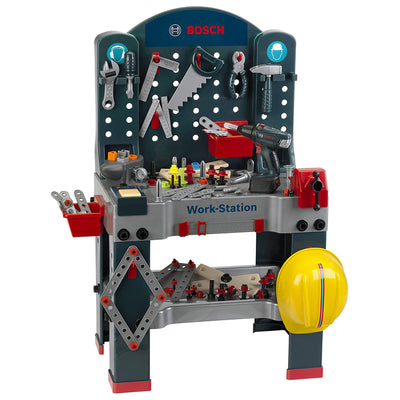 Theo Klein Bosch Toy Workbench Premium Children's Toolset and Safety Accessories