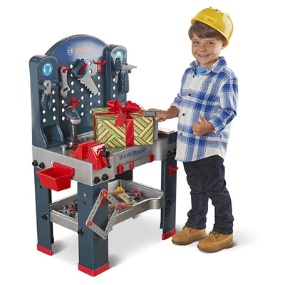 Theo Klein Bosch Toy Workbench Premium Children's Toolset and Safety Accessories