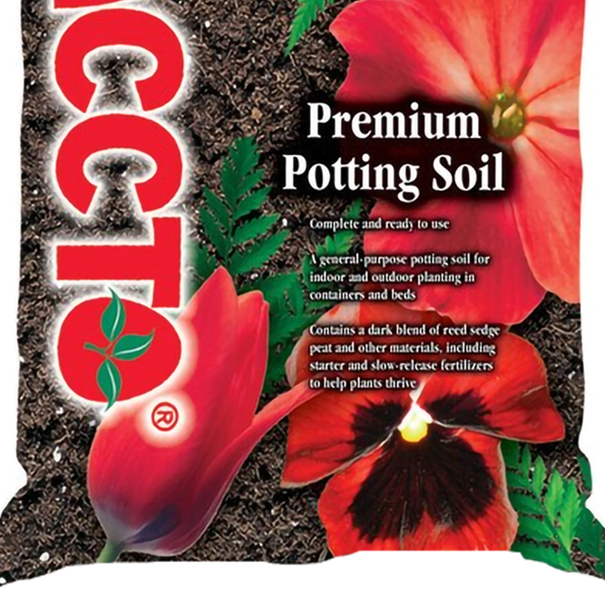 Michigan Peat General All Purpose Premium Potting Soil w/Perlite, 25lbs (4 Pack)