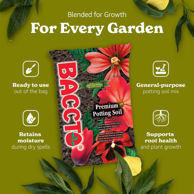 Michigan Peat General All Purpose Premium Potting Soil w/Perlite, 25lbs (2 Pack)