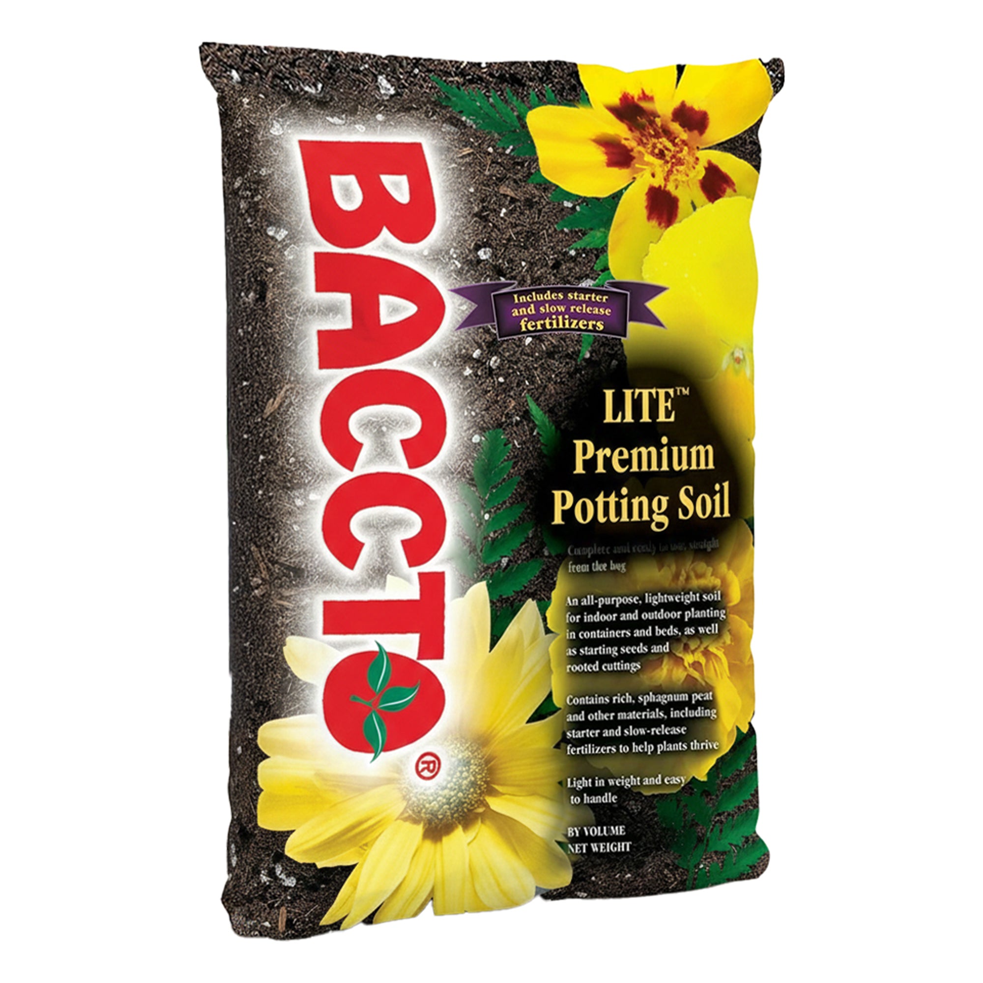 Michigan Peat 1420P Baccto Lite Premium Outdoor Potting Soil, 20 Quart (2 Pack)