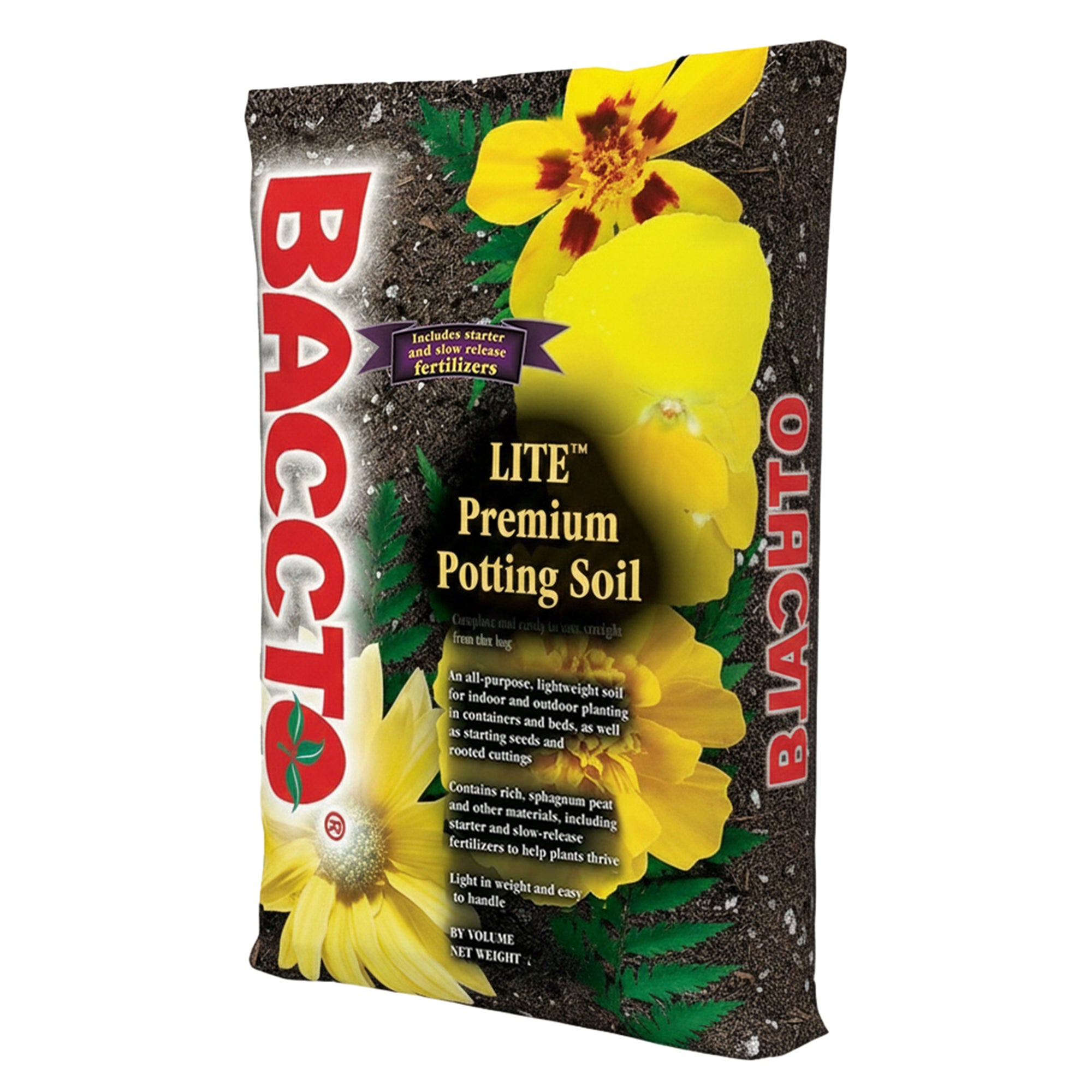 Michigan Peat 1420P Baccto Lite Premium Outdoor Potting Soil, 20 Quart (2 Pack)