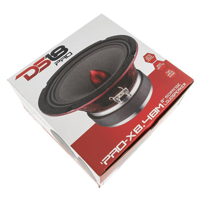 DS18 Pro X 8" 550W Mid Range Car and Truck Door Loudspeaker with Bullet (4 Pack)