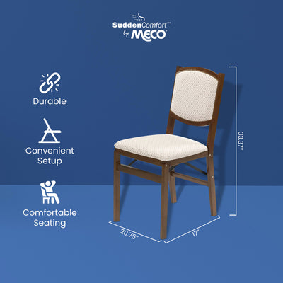 Stakmore Contemporary Fruitwood Folding Dining Chair (2 Pack) (Open Box)