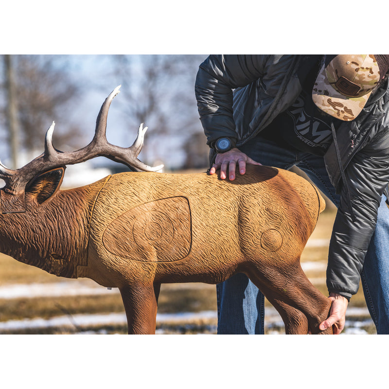 Rinehart Targets 44 Inch Realistic Woodland Elk 3D Foam Body Crossbow Figure