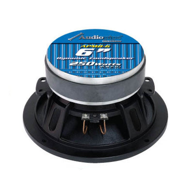 Audiopipe APMB 6C 6" 500W Low/Mid Frequency 8 Ohm Car Audio Speakers (Pair)