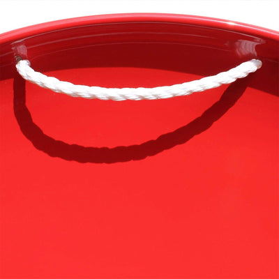 Flexible Flyer Steel Saucer 26" Winter Snow Sled for Kids/Adults, Red (Open Box) - VMInnovations