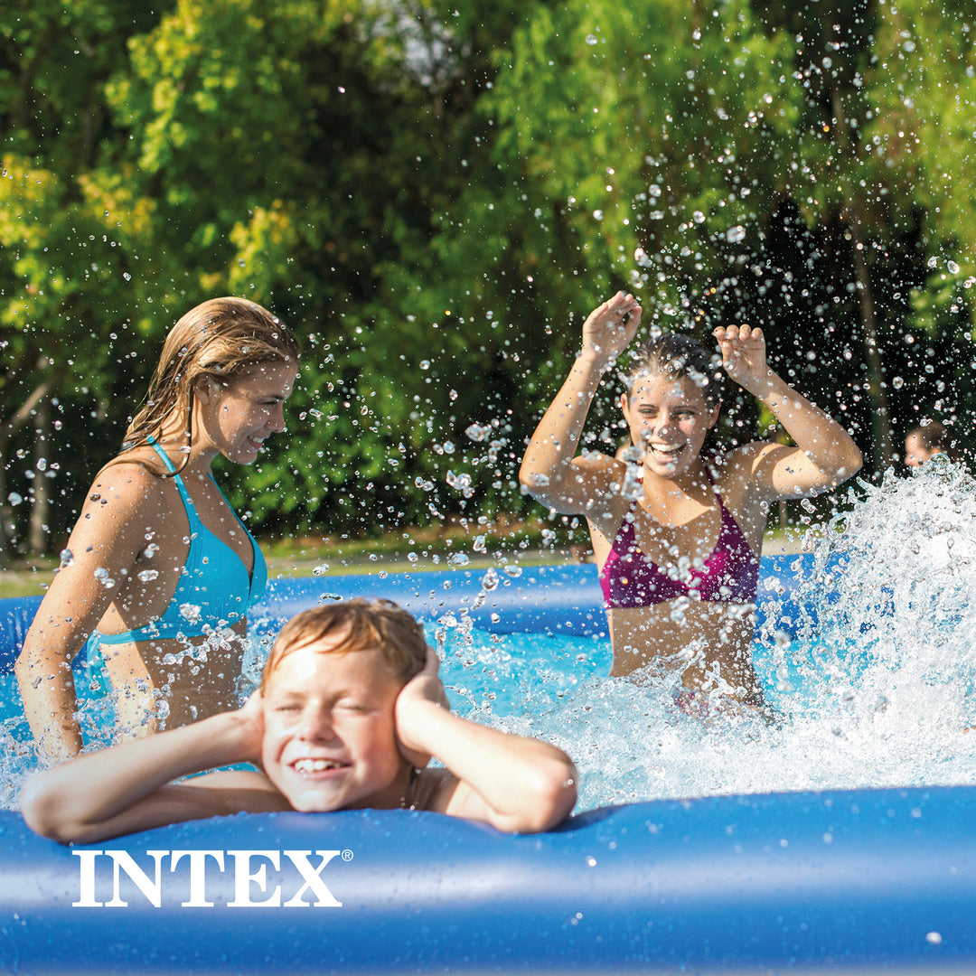 Intex Easy Set 10ft x 30in Above Ground Inflatable Round Swimming (Open Box) - VMInnovations