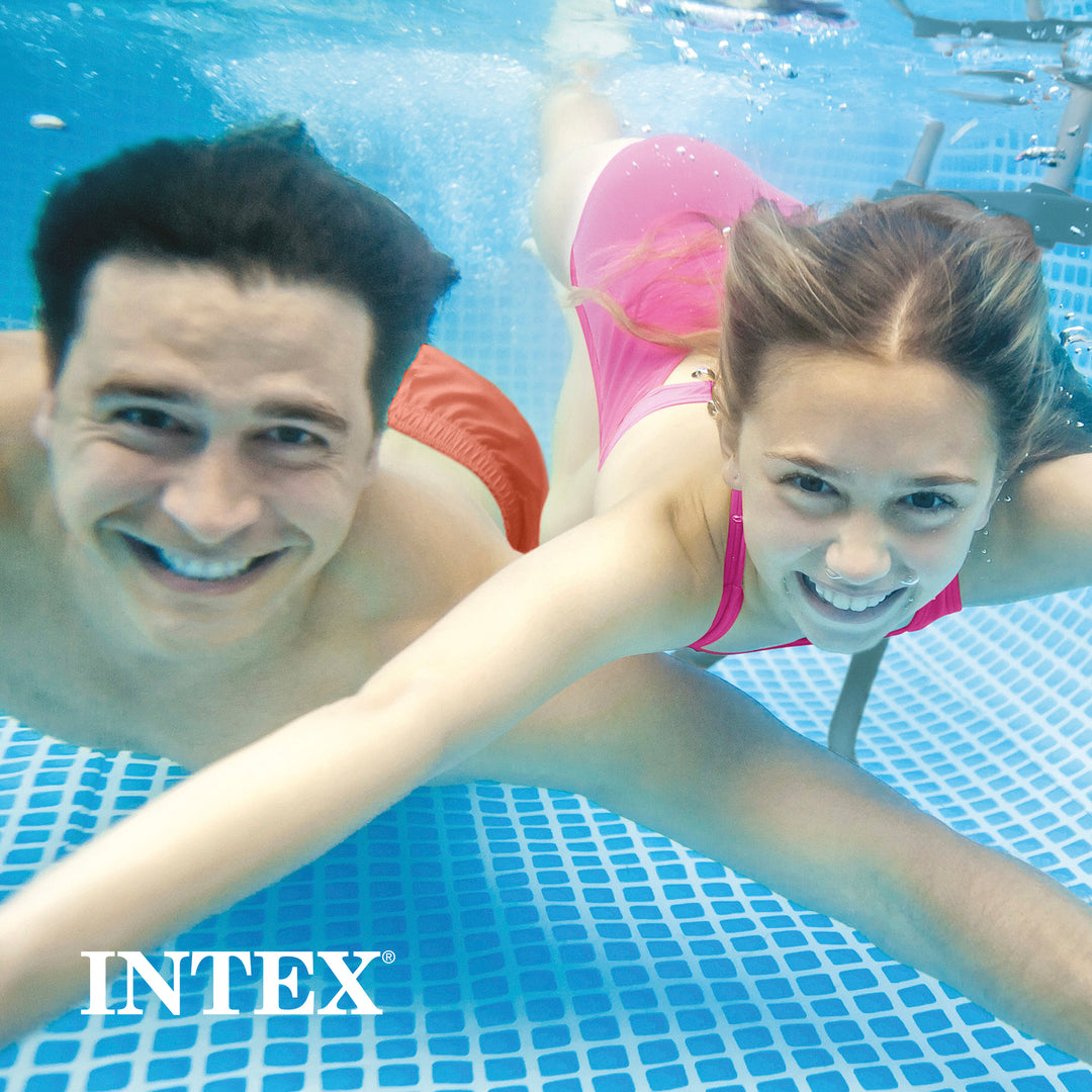 Intex Easy Set 10 Foot x 30 Inch Above Ground Inflatable Round Swimming Pool