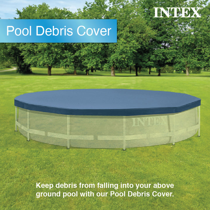 Intex 12' Round Frame Set Easy Swimming Pool Debris Cover | 28031E (Open Box) - VMInnovations