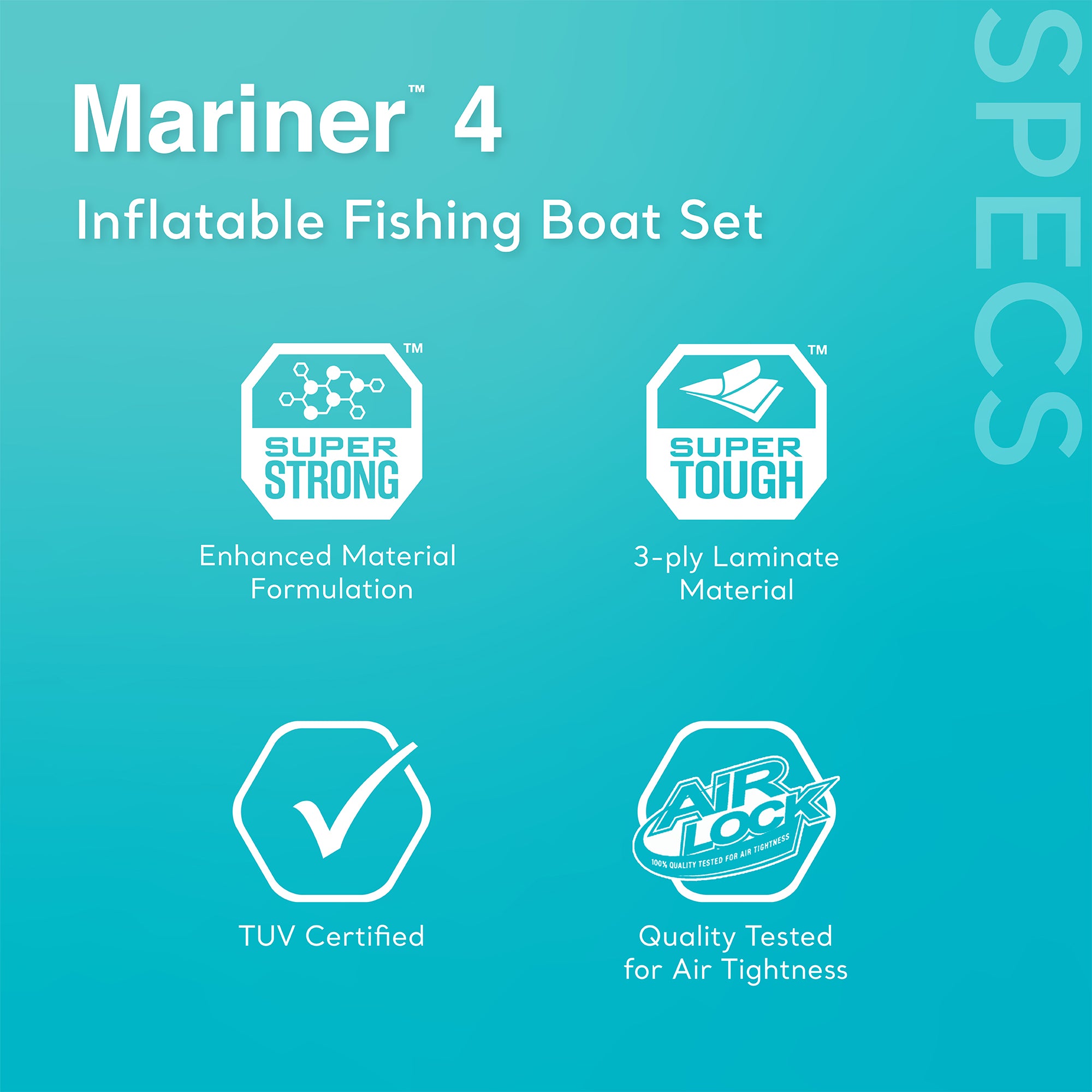 Intex Mariner 4-Person Inflatable River Dinghy Boat w/Pump and Oars(Open Box) - VMInnovations