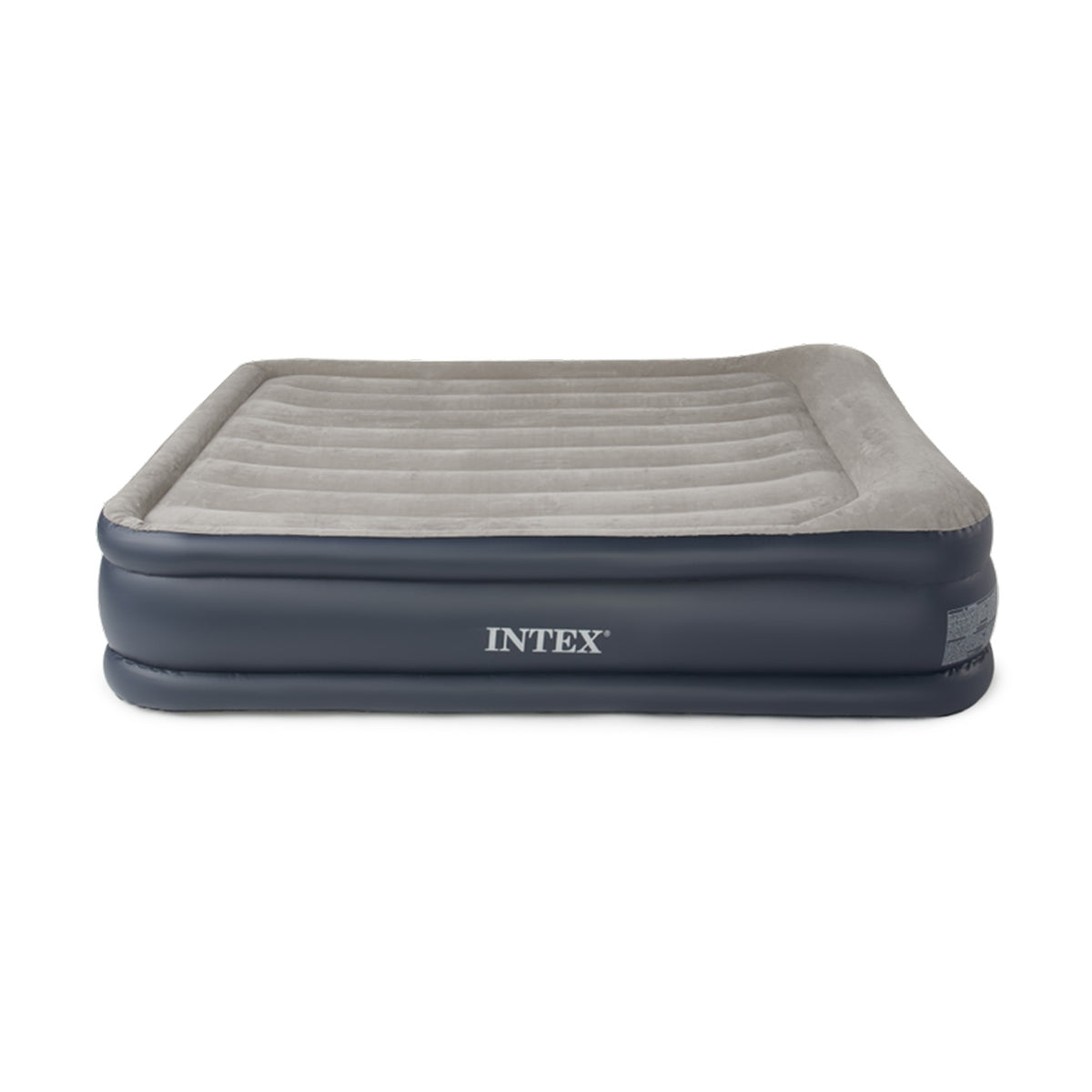 INTEX Queen Pillow Rest Airbed Raised Air Mattress Bed with Pump (Open Box)