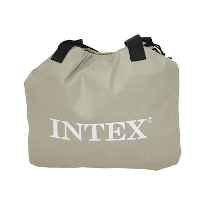 INTEX Queen Pillow Rest Airbed Raised Air Mattress Bed with Pump (Open Box)