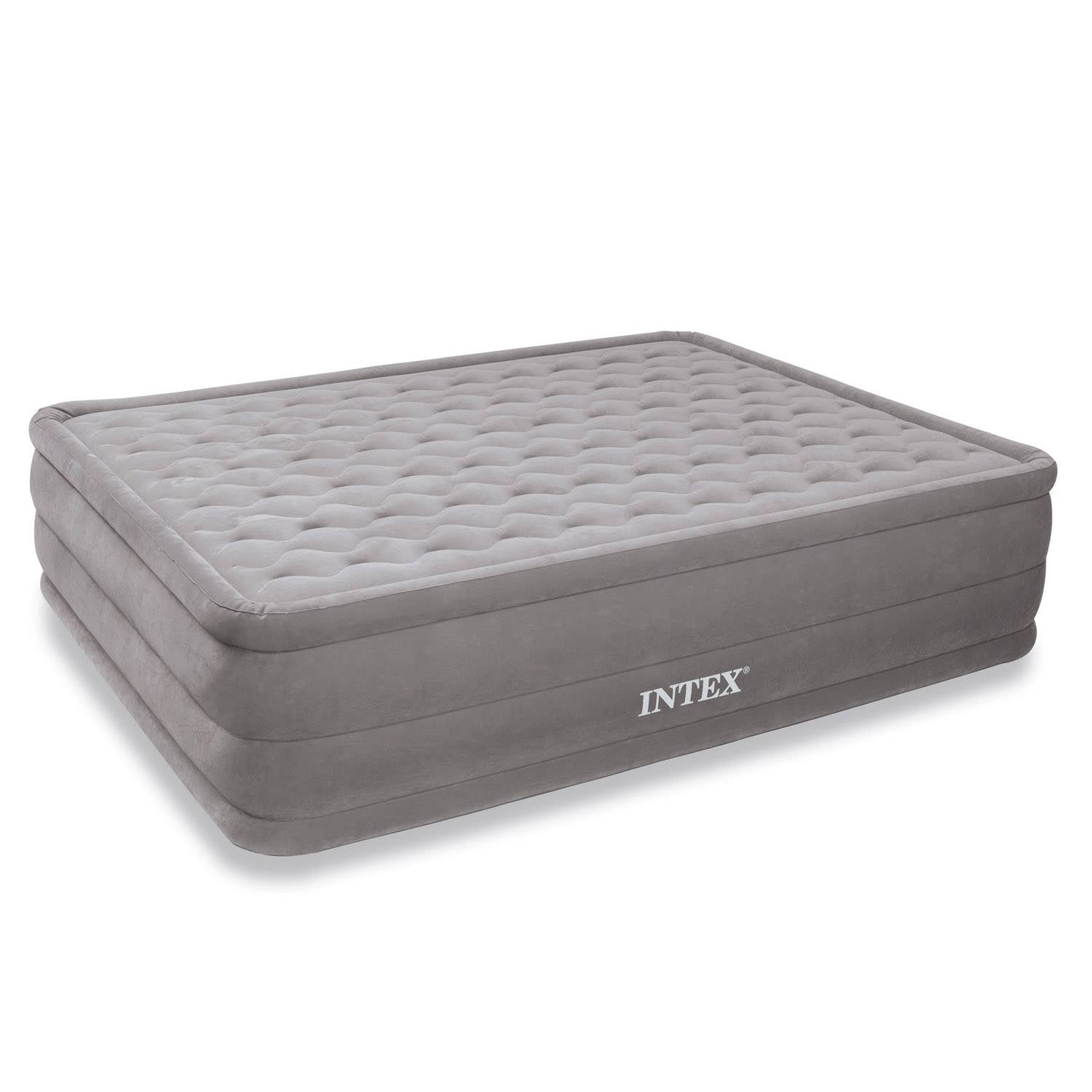Intex Ultra Plush Queen Raised Air Mattress With Built-In Electric Pump (Used)