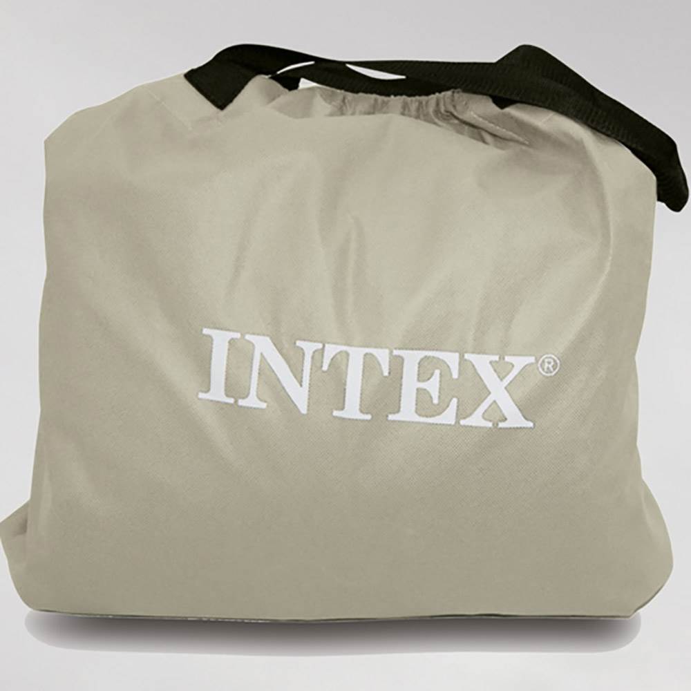INTEX Ultra Plush Queen Raised Airbed Mattress Bed w/ Built-in Pump (Open Box)