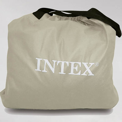 INTEX Ultra Plush Queen Raised Airbed Mattress Bed w/ Built-in Pump (Open Box)