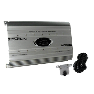 Lanzar 4000 Watt 4 Channel Car Audio Full Stereo Amplifier w/ Remote (Open Box)