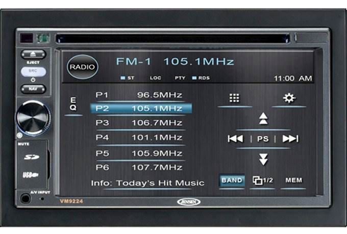 JENSEN VM9224 6.2" DVD/MP3/CD Car Receiver TOUCH SCREEN