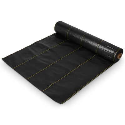 DeWitt Sunbelt 6 Foot Woven Weed Barrier Landscape Fabric Ground Cover, 200 Feet