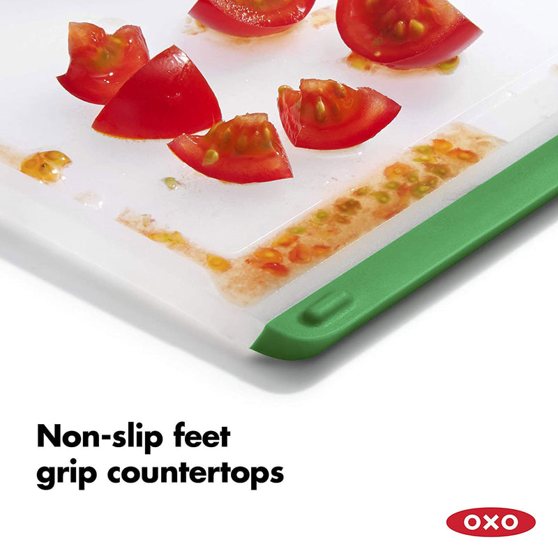 OXO Good Grips 3 Piece Non Slip Double Sided Carving & Cutting Board Set, Clear
