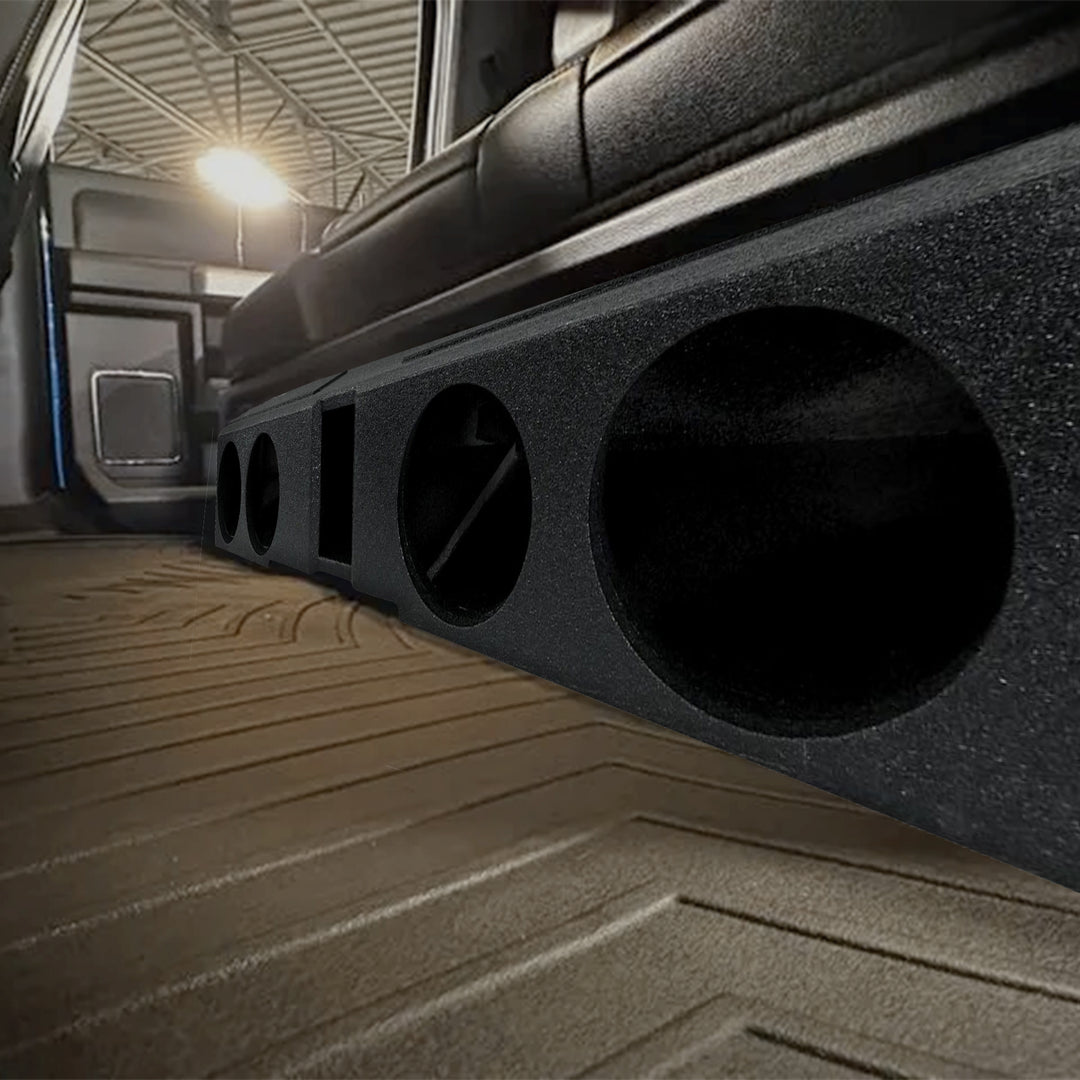 QPower 8 Inch Quad Port Subwoofer Box for Ford F150 and F250/350 (Open Box)