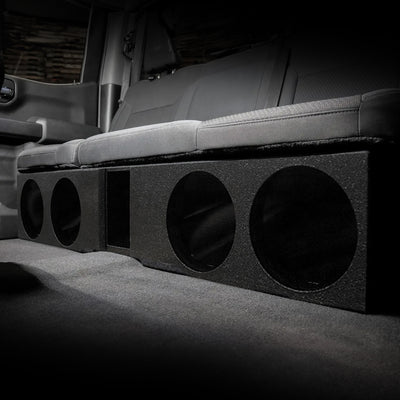 QPower 8 Inch Quad Port Subwoofer Box for GMC and Chevy Crew Cab (Used) - VMInnovations