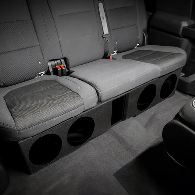 QPower Quad 8" Sub Box - Chevy Silverado Crew Cab, GMC Sierra Crew Cab 2007-2026 - VMInnovations
