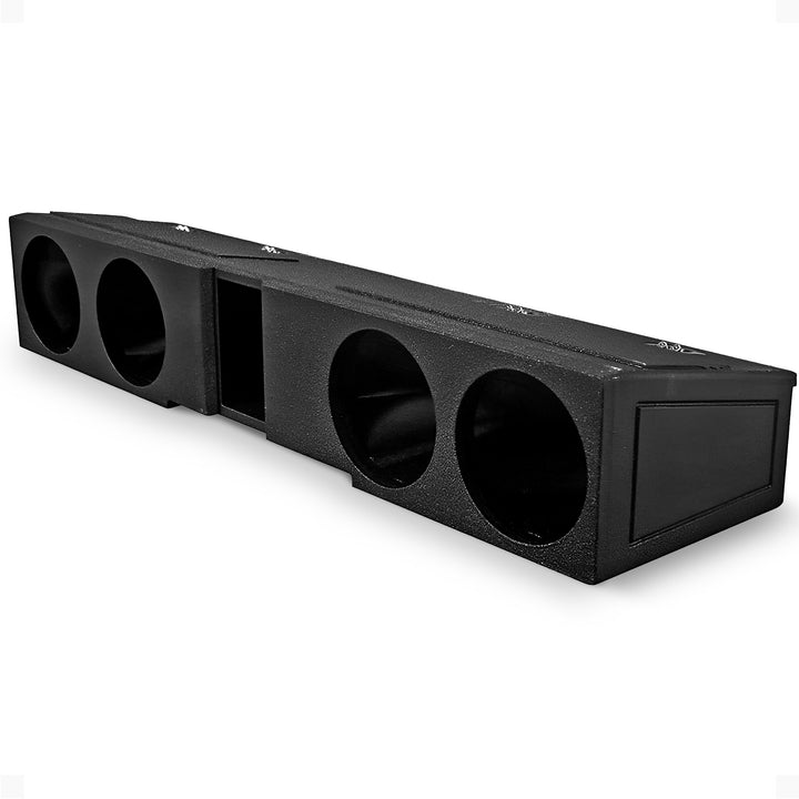 QPower QBGMCFF0740 8 Inch Quad Port Subwoofer Box for GMC and Chevy Crew Cab