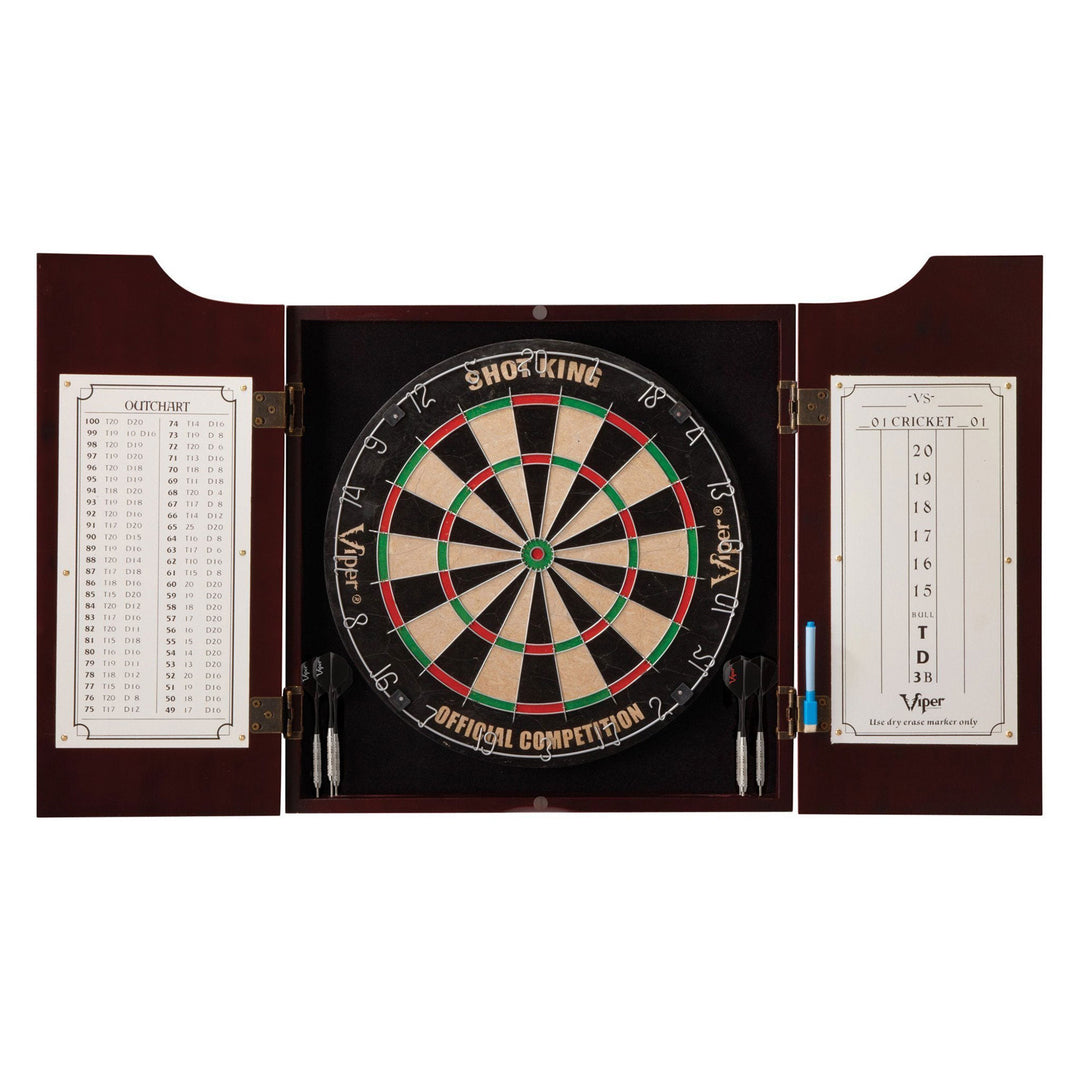 GLD Viper Hudson All-In-One Dart Board & Cabinet w/ Dry-Erase Board (Open Box)