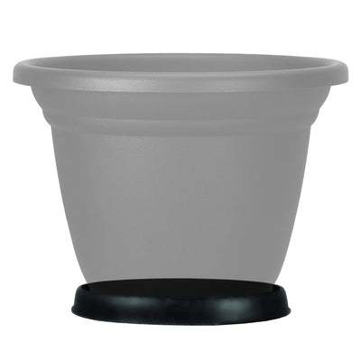 HC Companies Terrazzo Round Saucer for 36 Inch Planter, Black (Open Box)