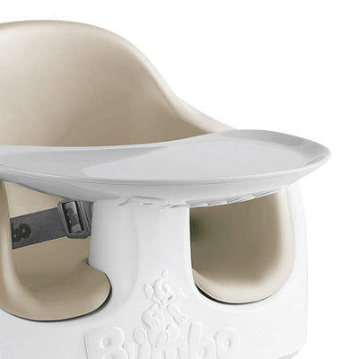 Bumbo Baby Toddler Foam Multi Seat with Tray and Buckle Straps, Taupe (Open Box)