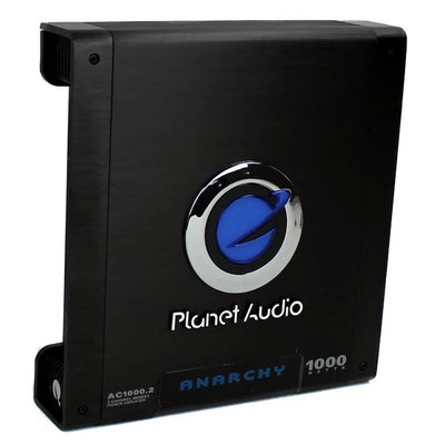 Planet Audio AC1000.2 1000W 2 Channel MOSFET Class A/B Power Stereo Amplifier (For Parts)