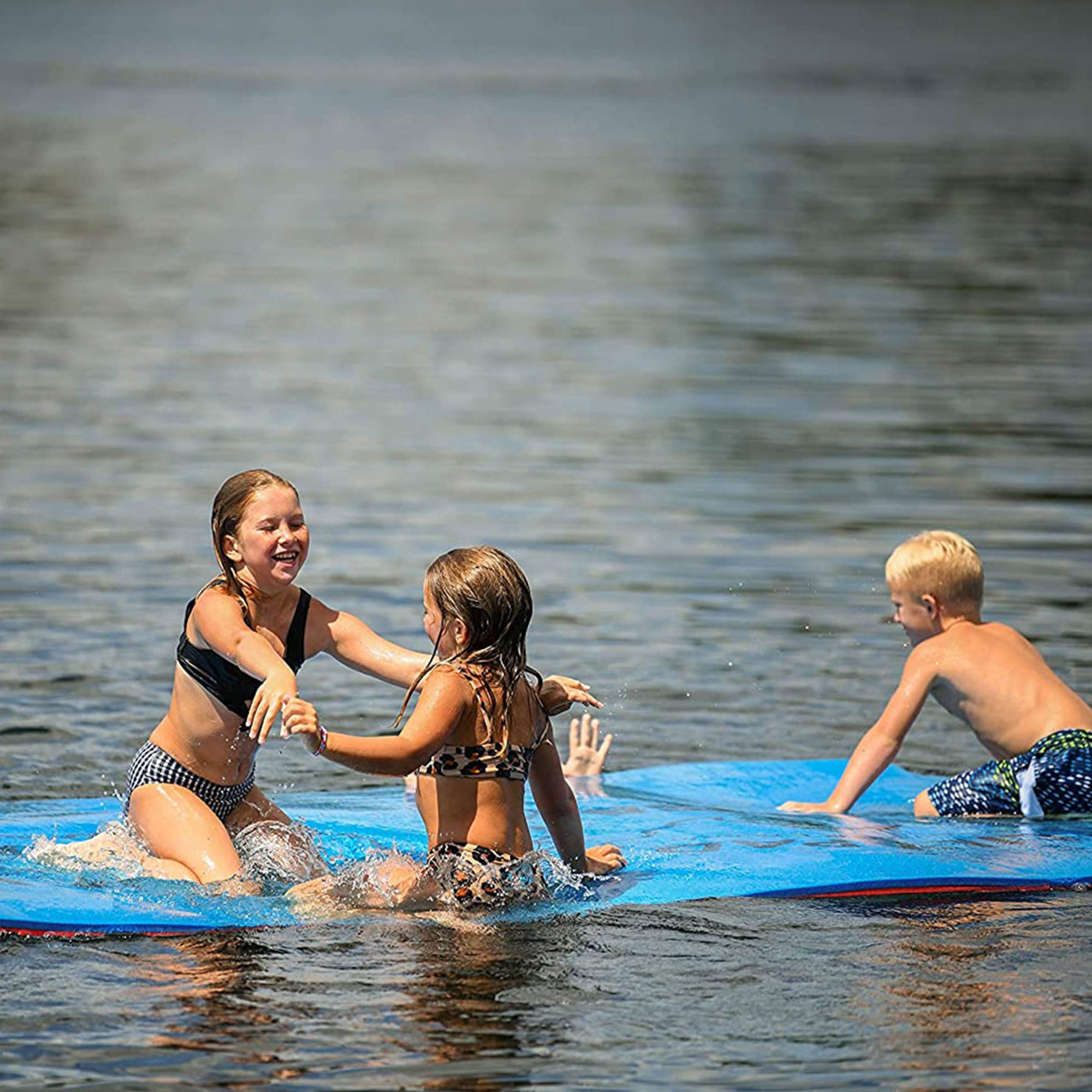 Aqua Lily Pad 16' All American 3 Layer Water Playground Floating Foam Island - VMInnovations