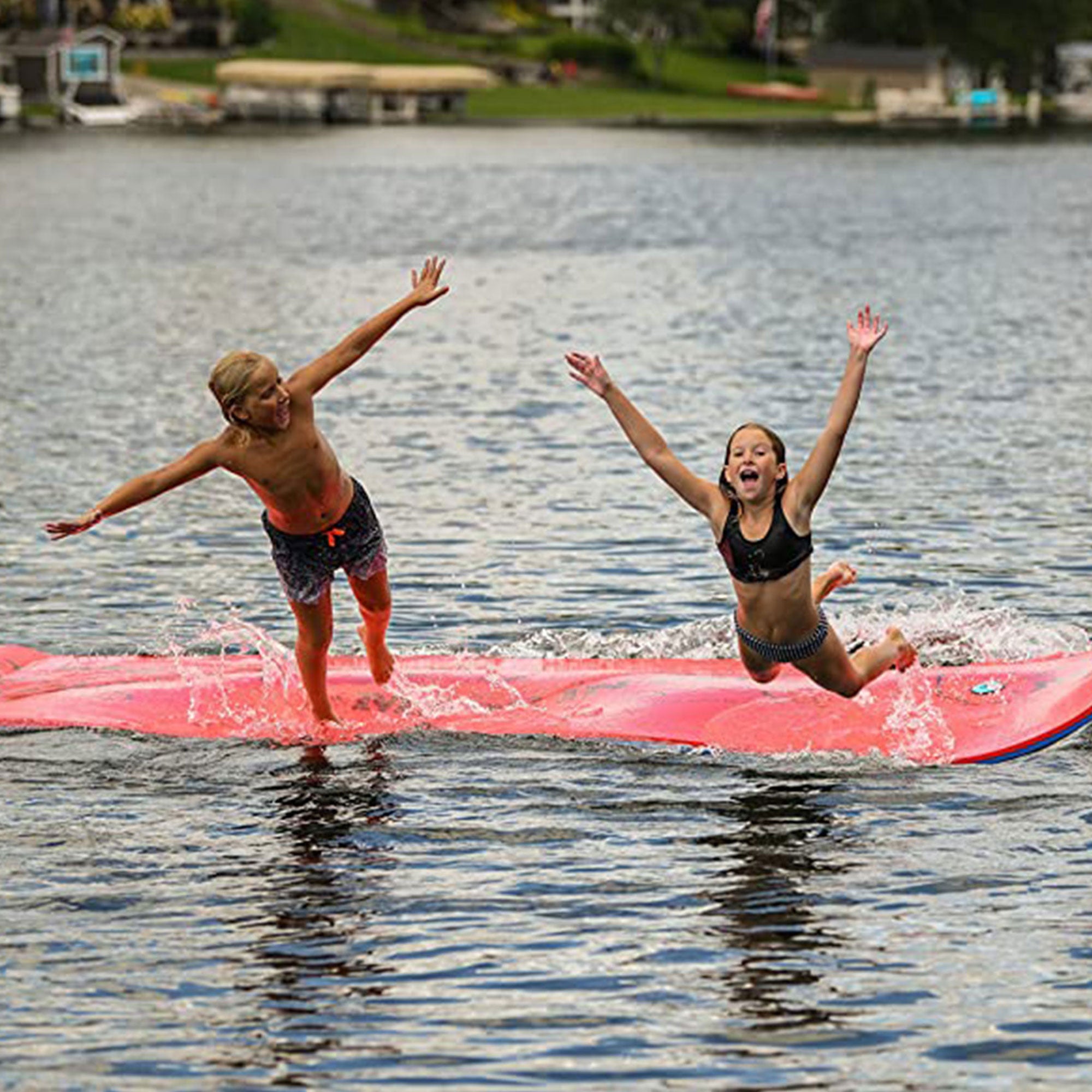Aqua Lily Pad 16' All American 3 Layer Water Playground Floating Foam Island - VMInnovations