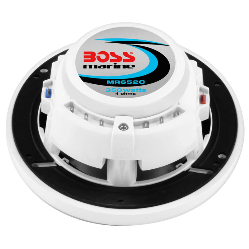 BOSS Audio MR652C 6.5 Inch 350 Watt 2-Way Full Range Marine Boat Speaker Systems