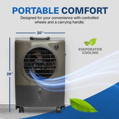 Hessaire MC18V Portable 500 Square Foot Evaporative Air Cooler (Open Box)