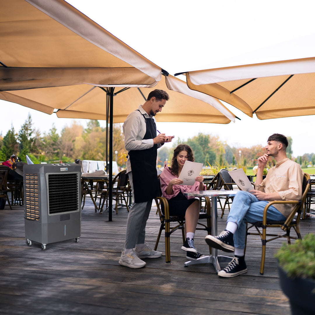 Hessaire Portable 950 Square Foot Evaporative Cooler Humidifier (Open Box) - VMInnovations