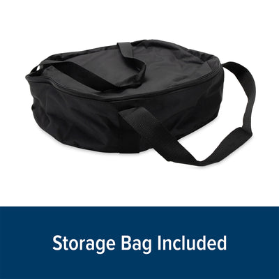 Camco Portable Campfire Propane Heater Fire Pit w/ Lava Rocks, Black (Open Box)