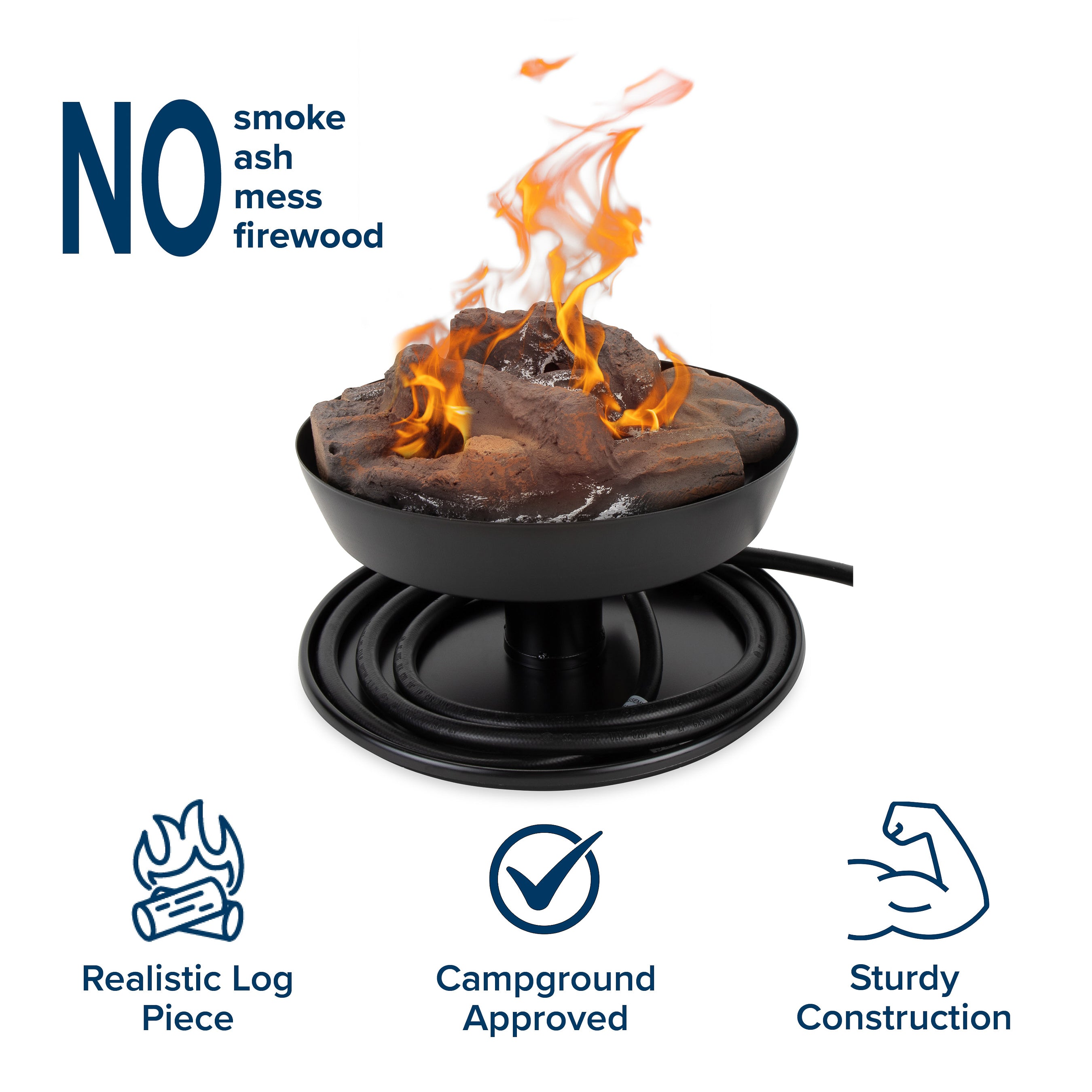 Olympian Little Red Outdoor Tabletop Propane Heater Fire Pit 11.25 Inch (Used)