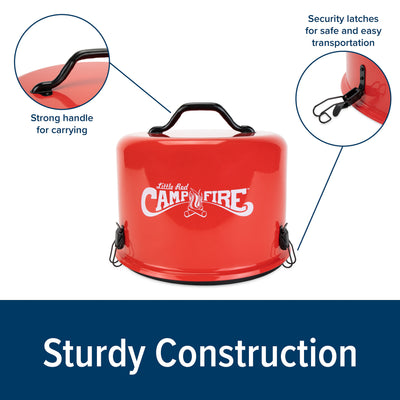 Olympian Little Red Outdoor Tabletop Propane Heater Fire Pit 11.25 Inch (Used)