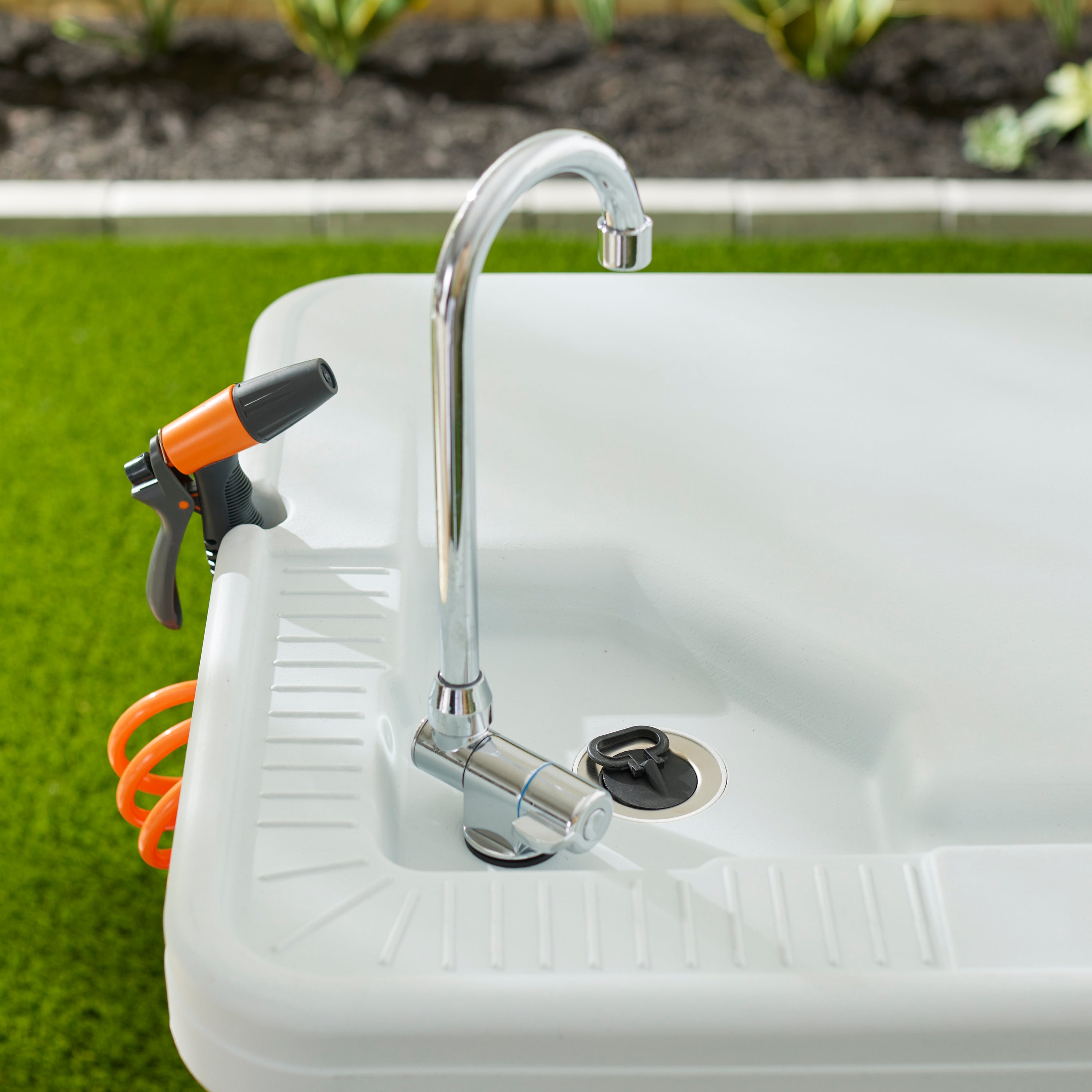 Seek Deluxe Fish and Game Cleaning Table with Faucet and Shelf (For Parts) - VMInnovations