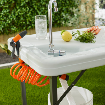 Seek Deluxe Fish and Game Cleaning Table with Faucet and Shelf (For Parts) - VMInnovations
