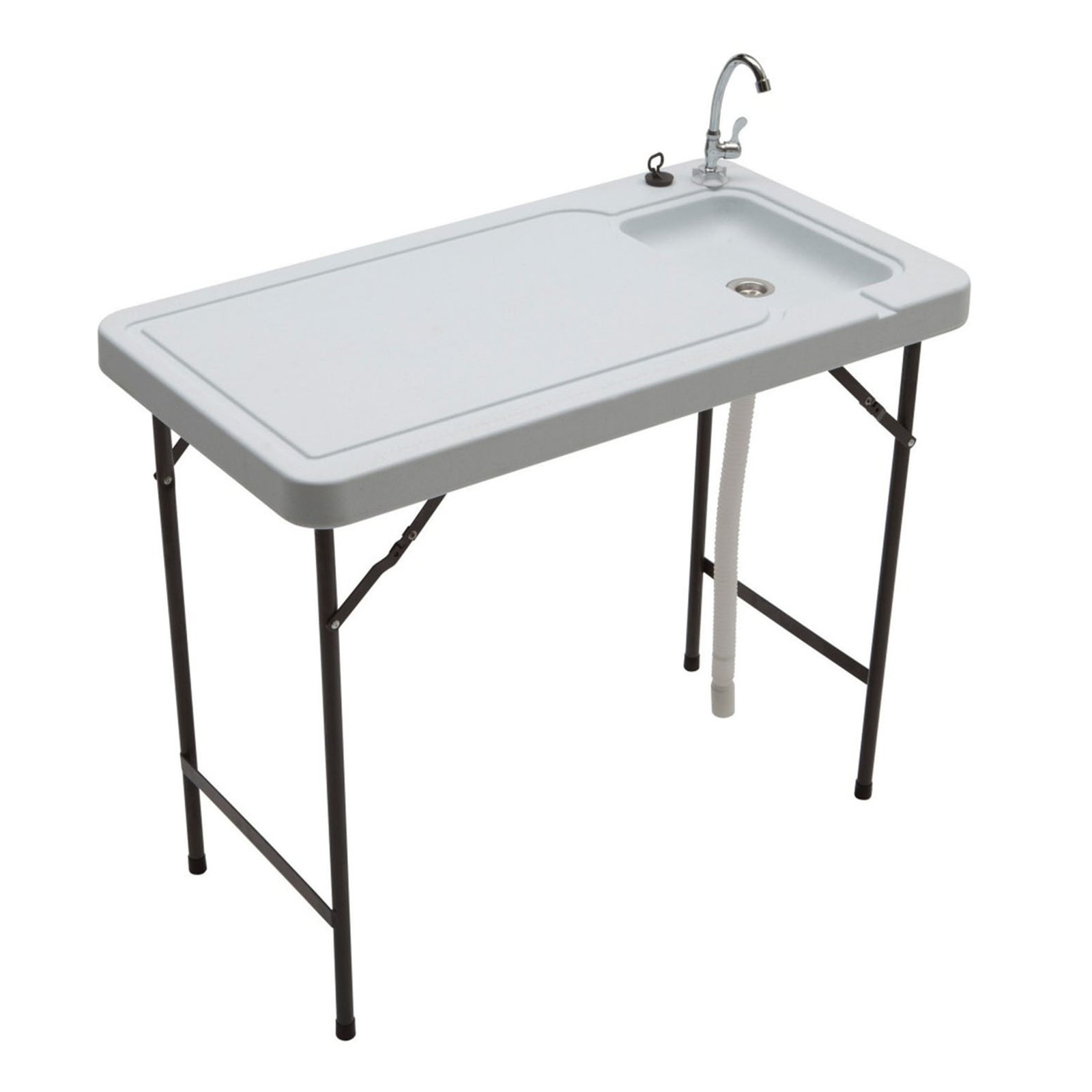 Folding Fish and Game Cleaning Table with Steel Faucet (Open Box) - VMInnovations