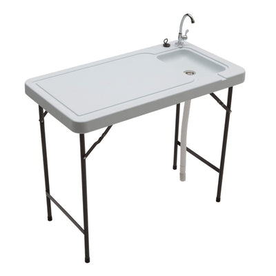 Seek SKFT-44 Folding Fish and Game Cleaning Table with Steel Faucet (For Parts)