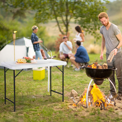 Seek SKFT-44 Folding Fish and Game Cleaning Table with Steel Faucet (Used) - VMInnovations