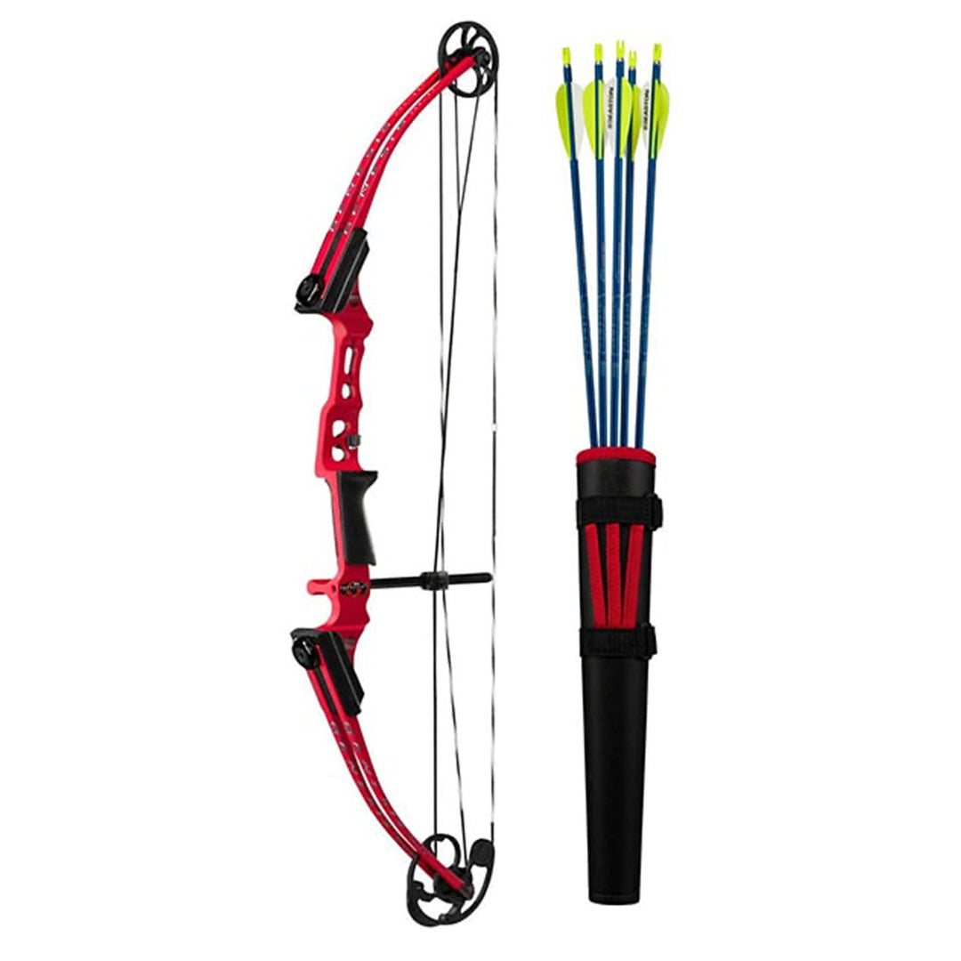 Genesis Mini, Youth Compound Bow and Arrow Kit, Right Hand, Red (Open Box)