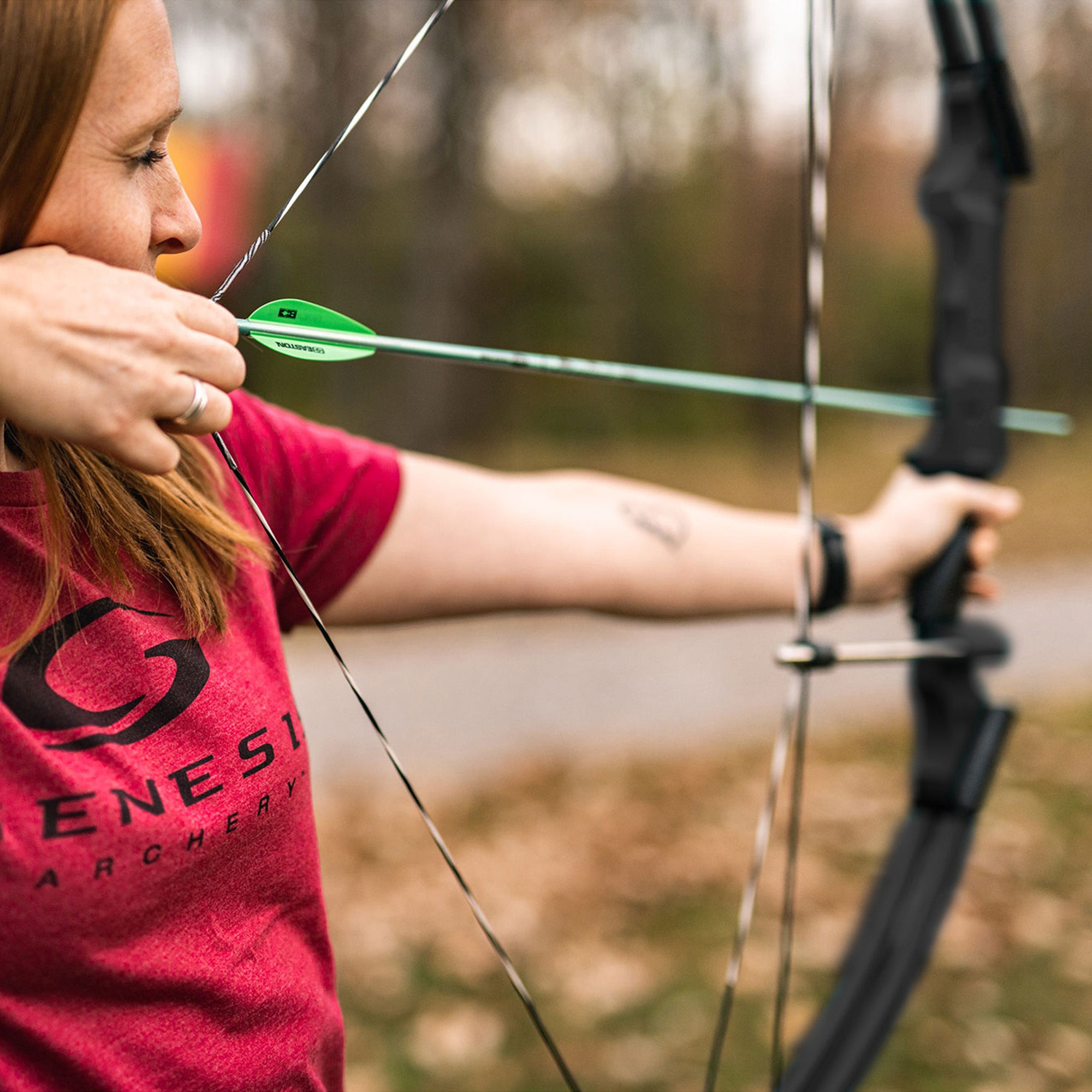 Genesis Archery Original Adjustable Right Handed Compound Bow, Black (4 Pack)