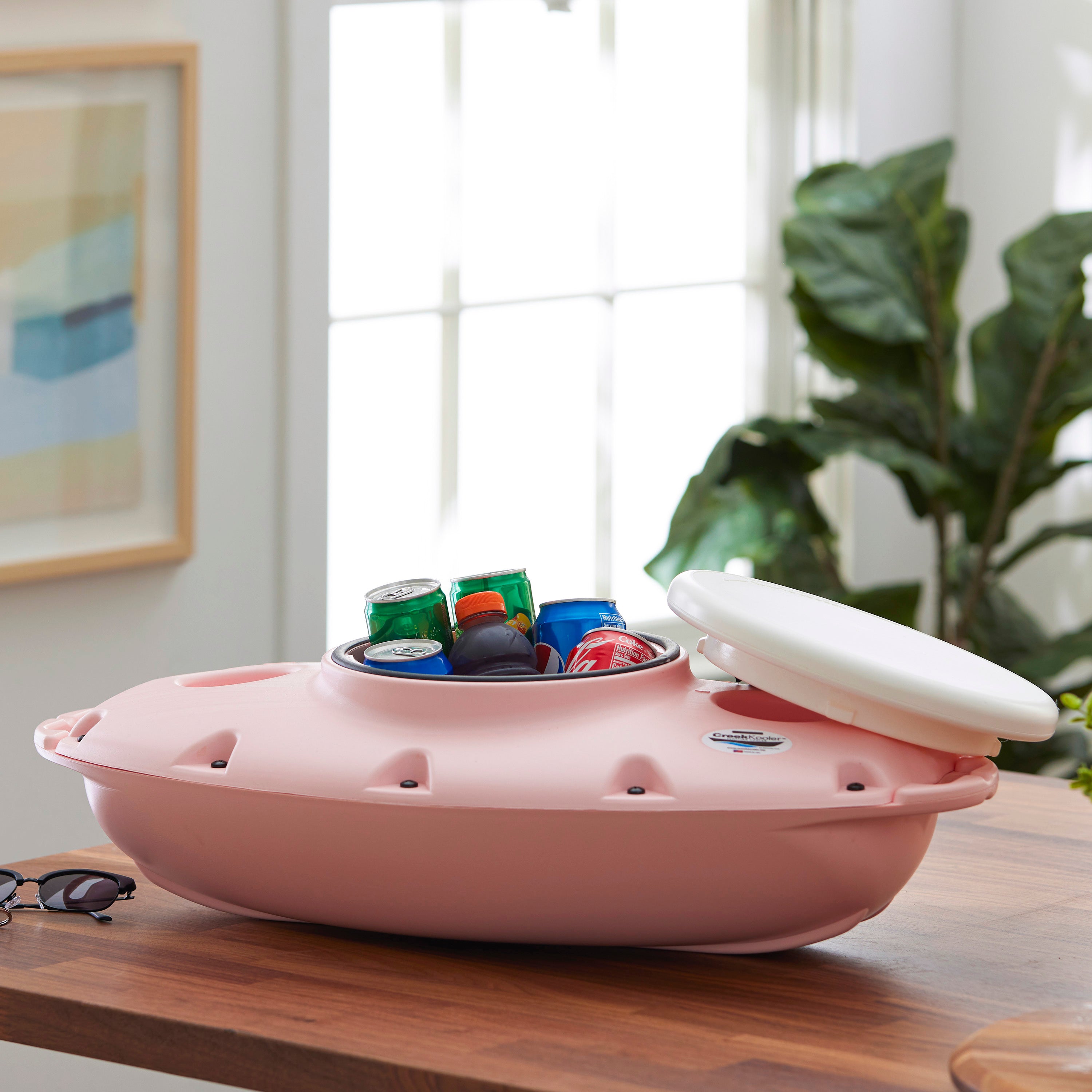 CreekKooler PuP Portable Floating Insulated 15 Qt Kayak Cooler, Pink (Used) - VMInnovations
