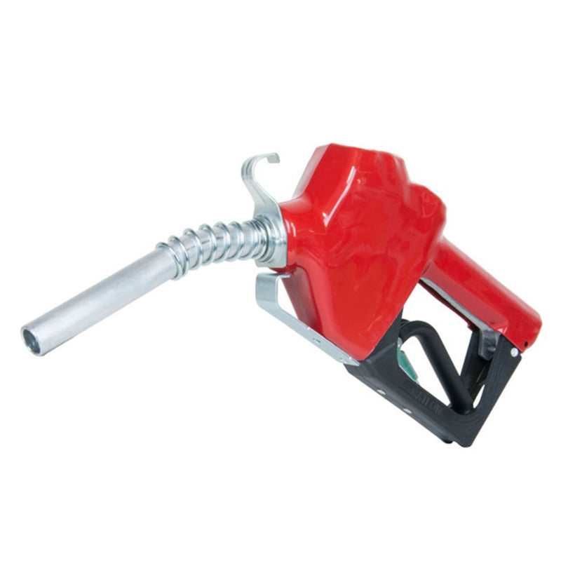 Fill-Rite 3/4 Inch Automatic Gas Pump Fuel Hose Nozzle w/ Hook, Red (Used)
