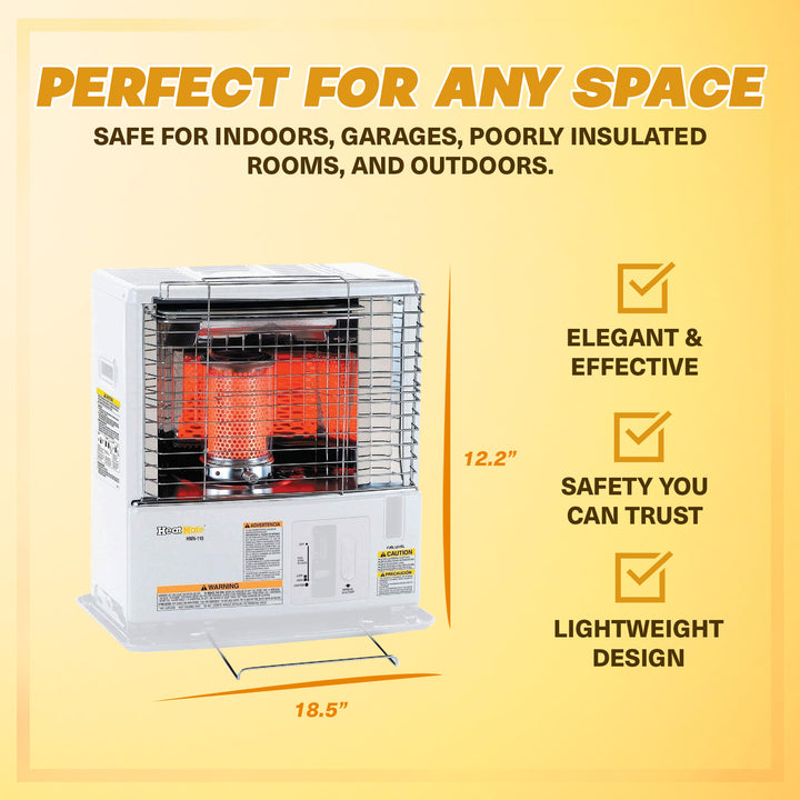 Sengoku CTN-110 KeroHeat Portable Radiant Kerosene Space Heater, 10,000 BTU